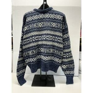 Vintage ENVIRONMENTAL Clothing Co. Wool Sweater XLARGE Made in Usa